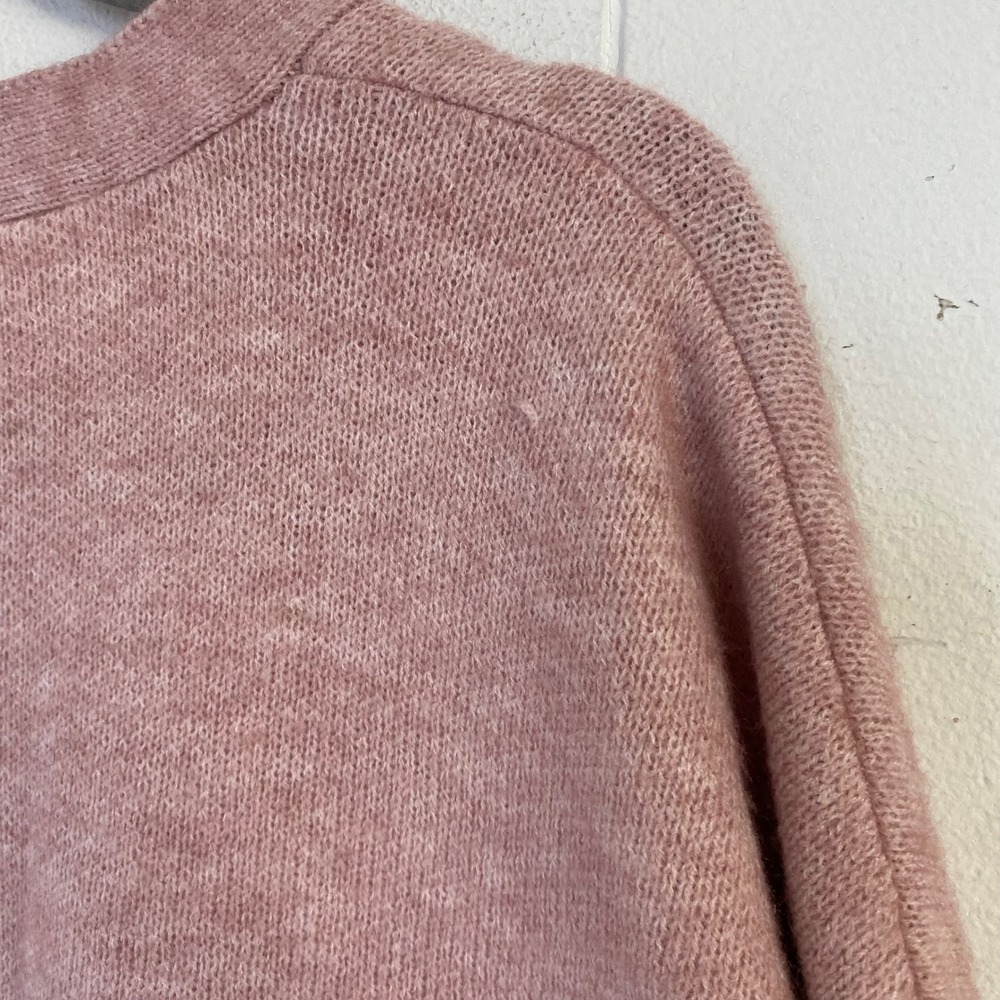 Celebrity Pink Pale Mauve V-Neck Faux Pearl Button Cardigan Sweater XXXL - Picture 12 of 12